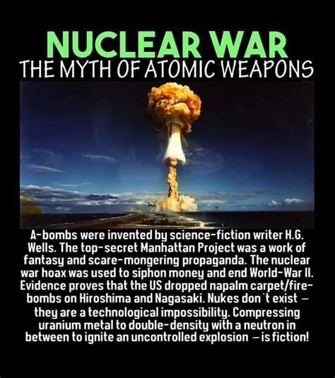 nukes are fake conspiracy